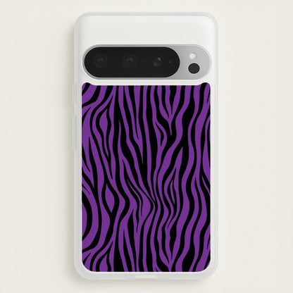 Purple Zebra - Animal Patterns  - Animal Patterns Phone Case for Google Pixel 9 Pro XL