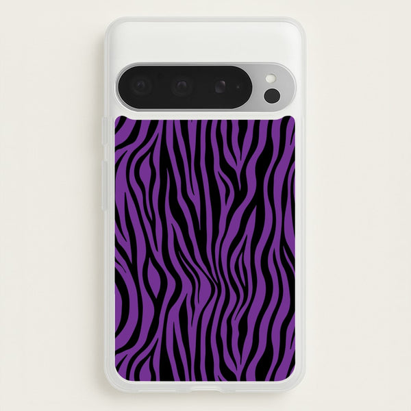 Purple Zebra - Animal Patterns  - Animal Patterns Phone Case for Google Pixel 9 Pro XL
