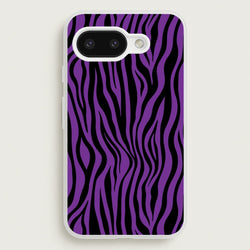 Purple Zebra - Animal Patterns  - Animal Patterns Phone Case for Google Pixel 9a