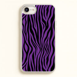 Purple Zebra - Animal Patterns  - Animal Patterns Phone Case for iPhone 6 / 7 / 8 / SE