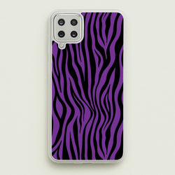Purple Zebra - Animal Patterns  - Animal Patterns Phone Case for Galaxy A12