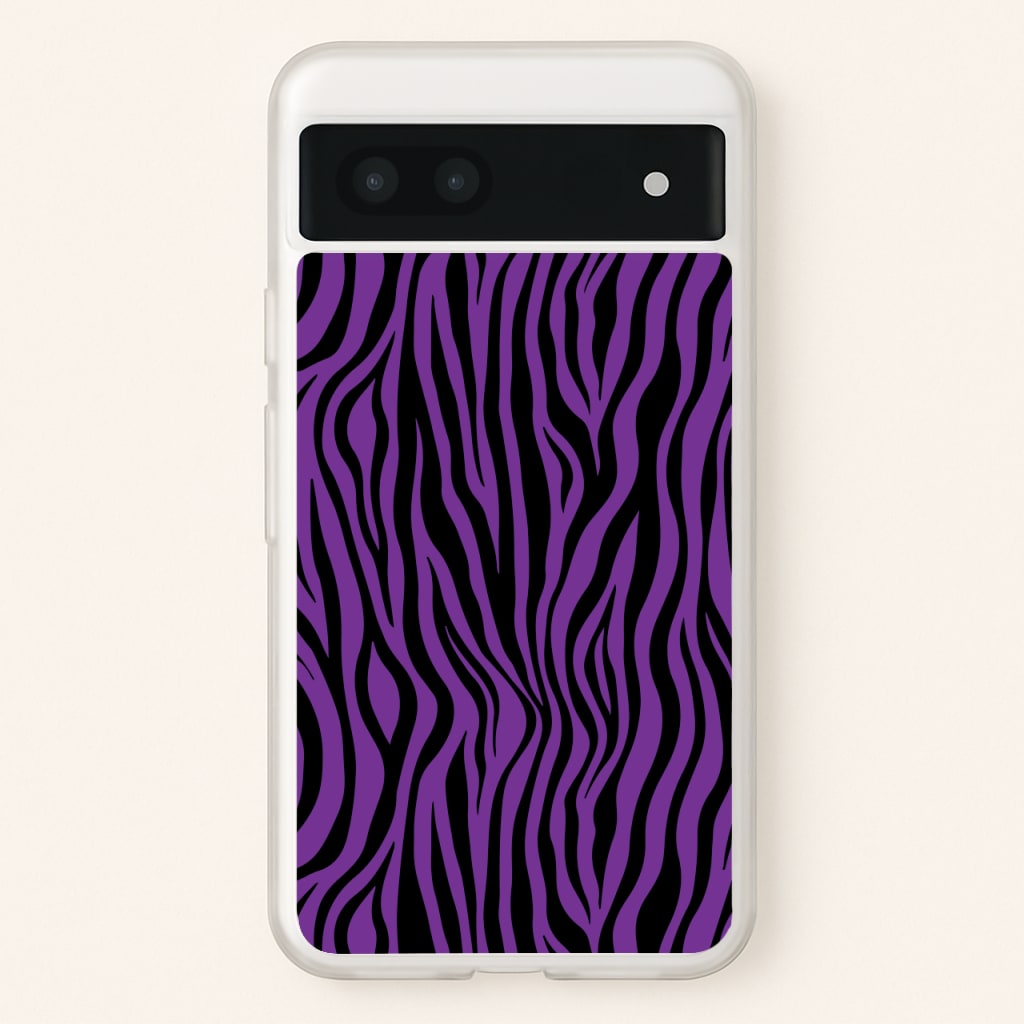 Purple Zebra - Animal Patterns  - Animal Patterns Phone Case for Google Pixel 6a