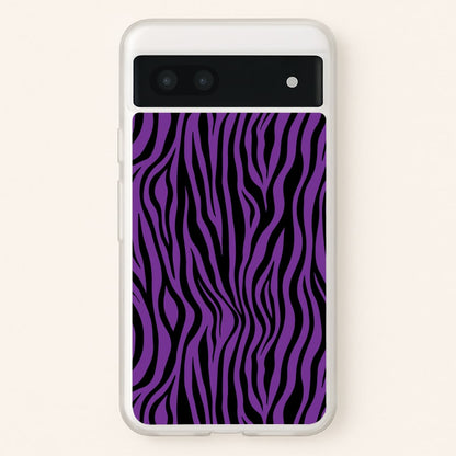 Purple Zebra - Animal Patterns  - Animal Patterns Phone Case for Google Pixel 6a