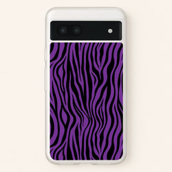 Purple Zebra - Animal Patterns  - Animal Patterns Phone Case for Google Pixel 7a