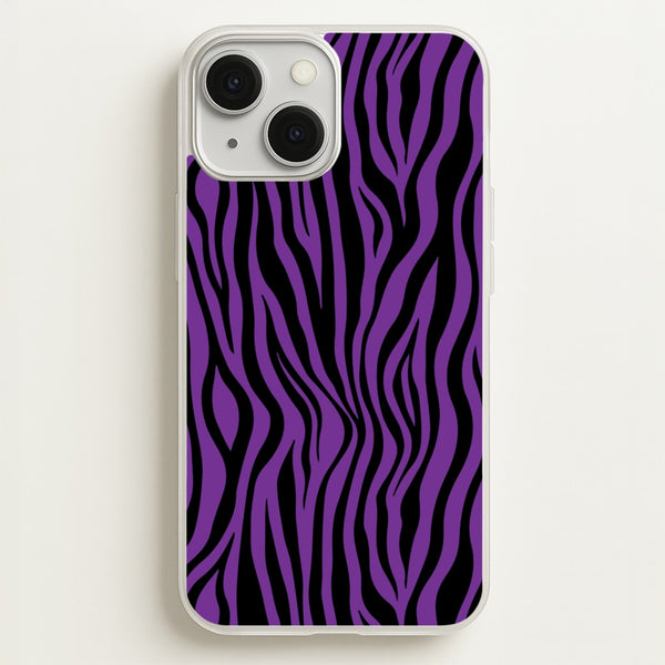 Purple Zebra - Animal Patterns  - Animal Patterns Phone Case for iPhone 13 Mini