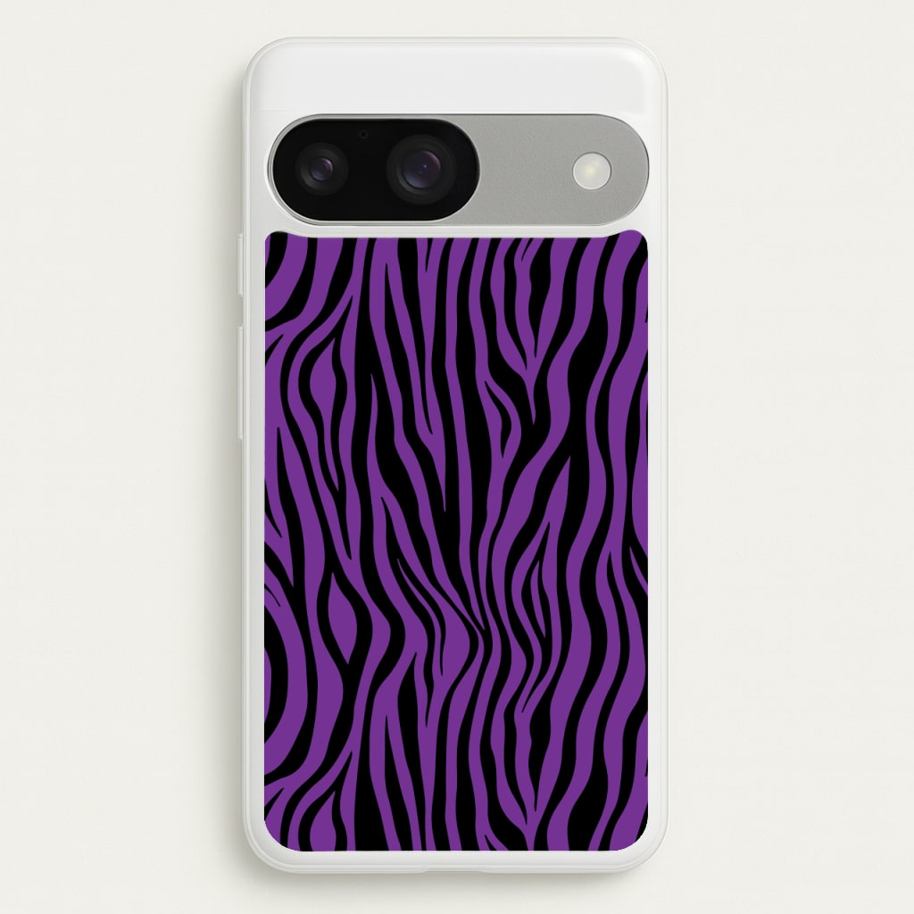Purple Zebra - Animal Patterns  - Animal Patterns Phone Case for Google Pixel 9 / 9 Pro