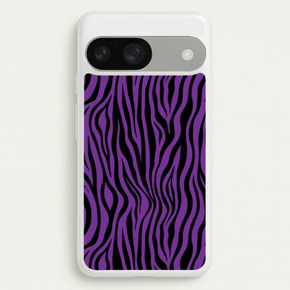 Purple Zebra - Animal Patterns  - Animal Patterns Phone Case for Google Pixel 9 / 9 Pro