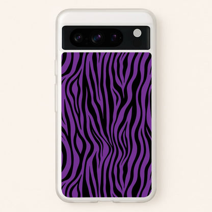Purple Zebra - Animal Patterns  - Animal Patterns Phone Case for Google Pixel 8 Pro
