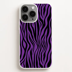 Purple Zebra - Animal Patterns  - Animal Patterns Phone Case for iPhone 11 Pro