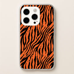Tiger - Animal Patterns  - Animal Patterns Phone Case for iPhone 15 Pro