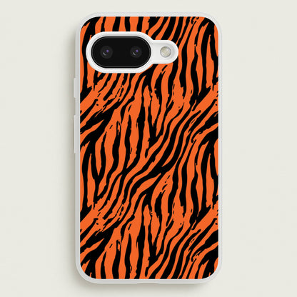 Tiger - Animal Patterns  - Animal Patterns Phone Case for Google Pixel 9a