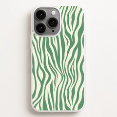 Green Zebra - Animal Patterns Phone Case