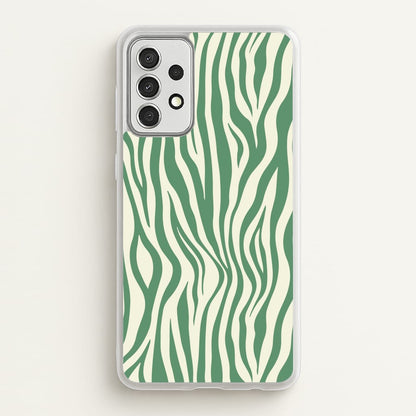 Green Zebra - Animal Patterns  - Animal Patterns Phone Case for Galaxy A52 / A52s