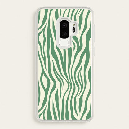 Green Zebra - Animal Patterns  - Animal Patterns Phone Case for Galaxy S9 Plus