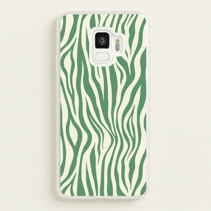 Green Zebra - Animal Patterns  - Animal Patterns Phone Case for Galaxy S9