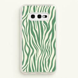 Green Zebra - Animal Patterns  - Animal Patterns Phone Case for Galaxy S10e