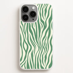 Green Zebra - Animal Patterns  - Animal Patterns Phone Case for iPhone 12 Pro Max