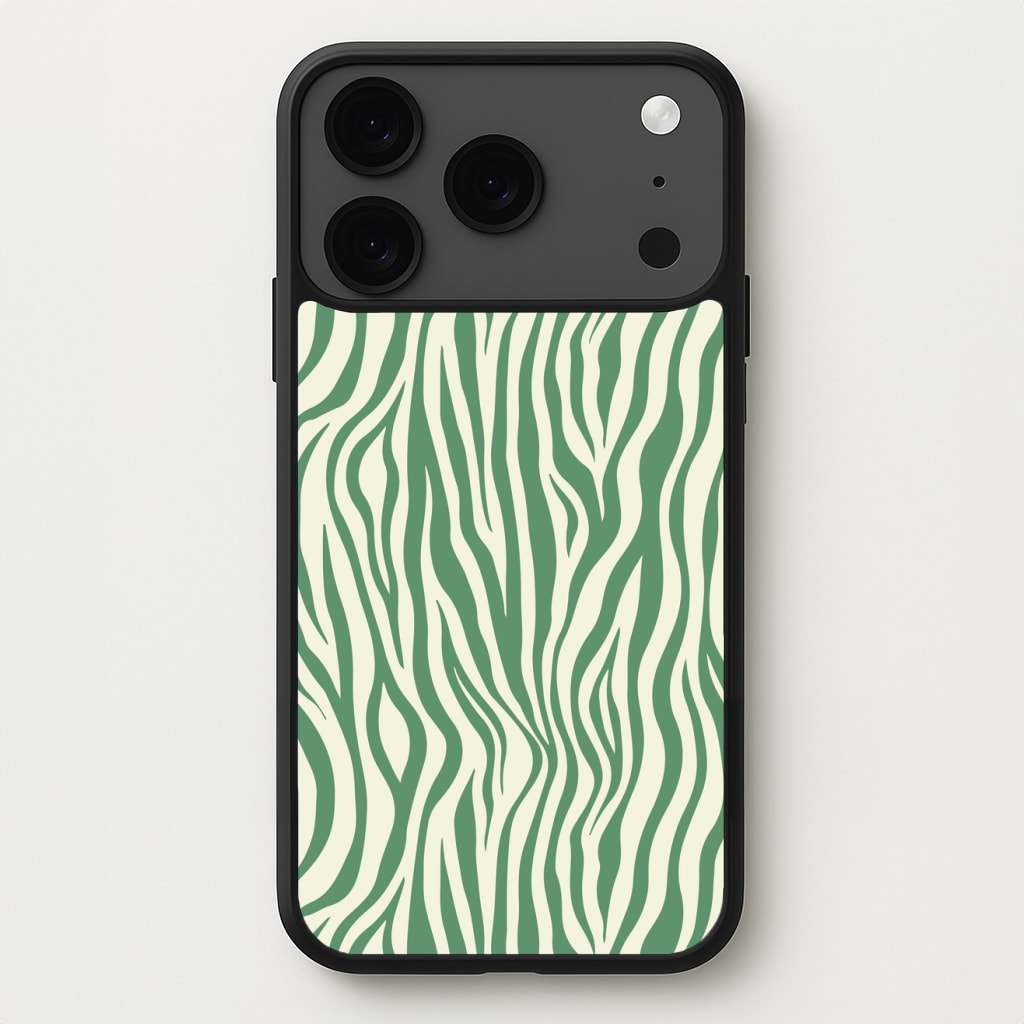 Green Zebra - Animal Patterns Phone Case for iPhone 17 Pro Max