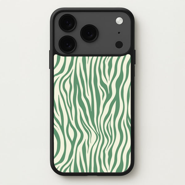 Green Zebra - Animal Patterns Phone Case for iPhone 17 Pro Max