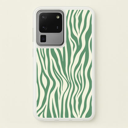 Green Zebra - Animal Patterns  - Animal Patterns Phone Case for Galaxy S20 Ultra