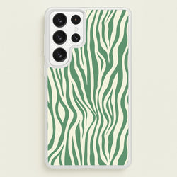 Green Zebra - Animal Patterns  - Animal Patterns Phone Case for Galaxy S23 Ultra