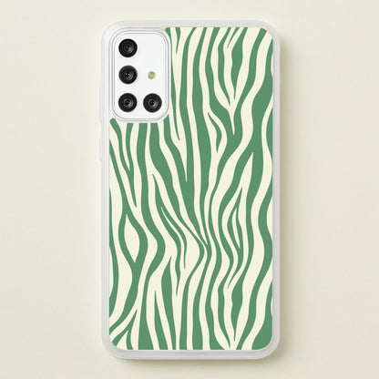 Green Zebra - Animal Patterns  - Animal Patterns Phone Case for Galaxy A71