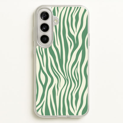 Green Zebra - Animal Patterns  - Animal Patterns Phone Case for Galaxy A56