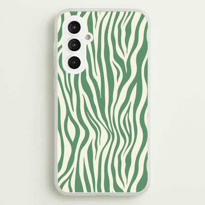 Green Zebra - Animal Patterns  - Animal Patterns Phone Case for Galaxy S23FE