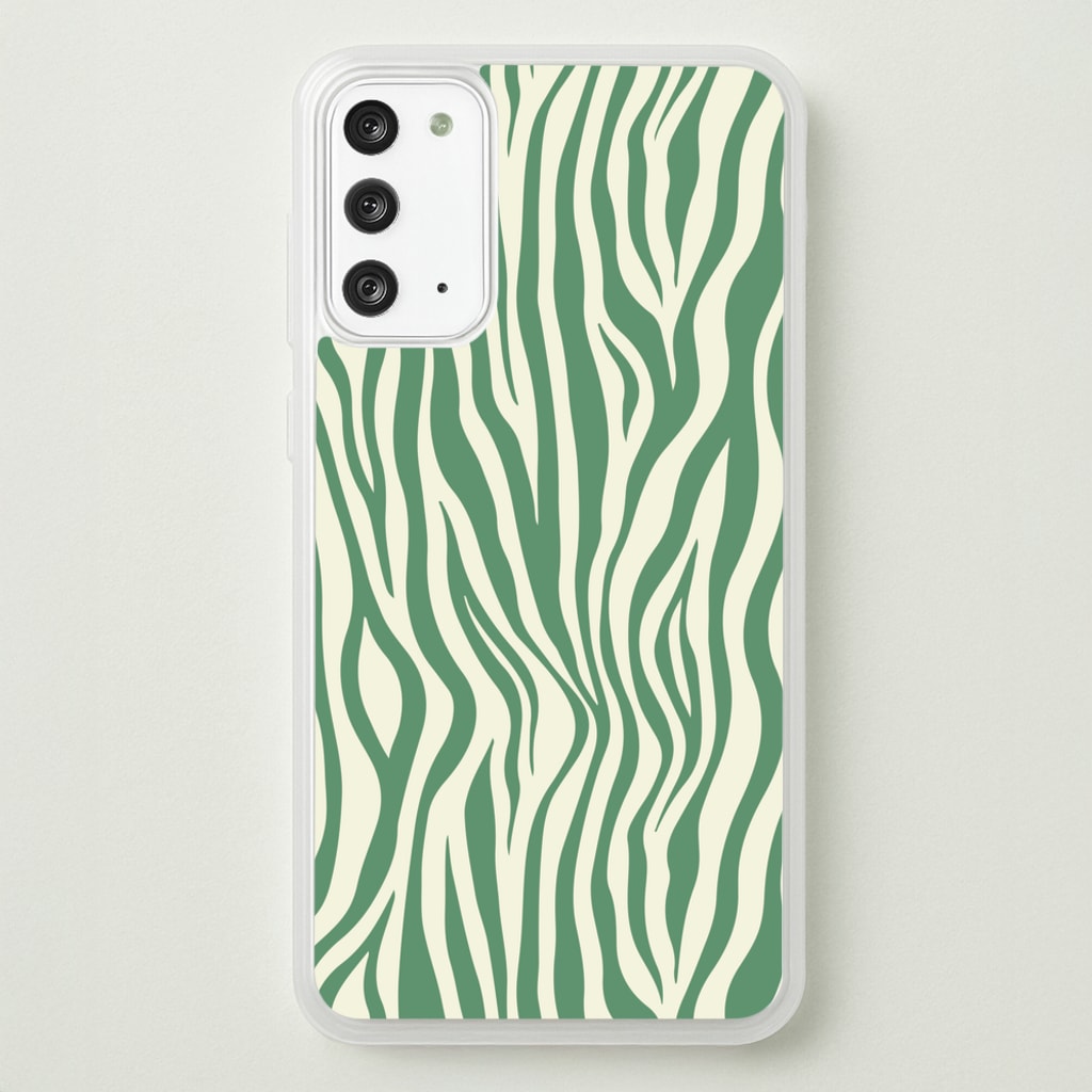 Green Zebra - Animal Patterns  - Animal Patterns Phone Case for Galaxy Note 20