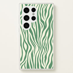 Green Zebra - Animal Patterns  - Animal Patterns Phone Case for Galaxy S24 Ultra