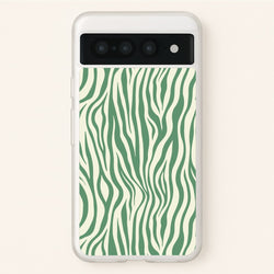 Green Zebra - Animal Patterns  - Animal Patterns Phone Case for Google Pixel 7 Pro