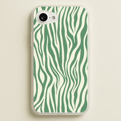 Green Zebra - Animal Patterns  - Animal Patterns Phone Case for iPhone 16e