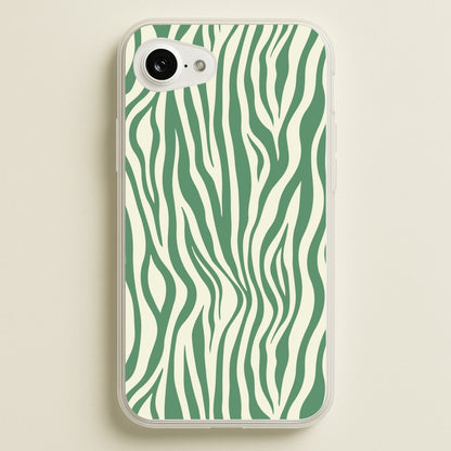 Green Zebra - Animal Patterns  - Animal Patterns Phone Case for iPhone 16e