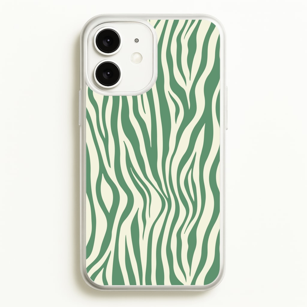 Green Zebra - Animal Patterns  - Animal Patterns Phone Case for iPhone 11