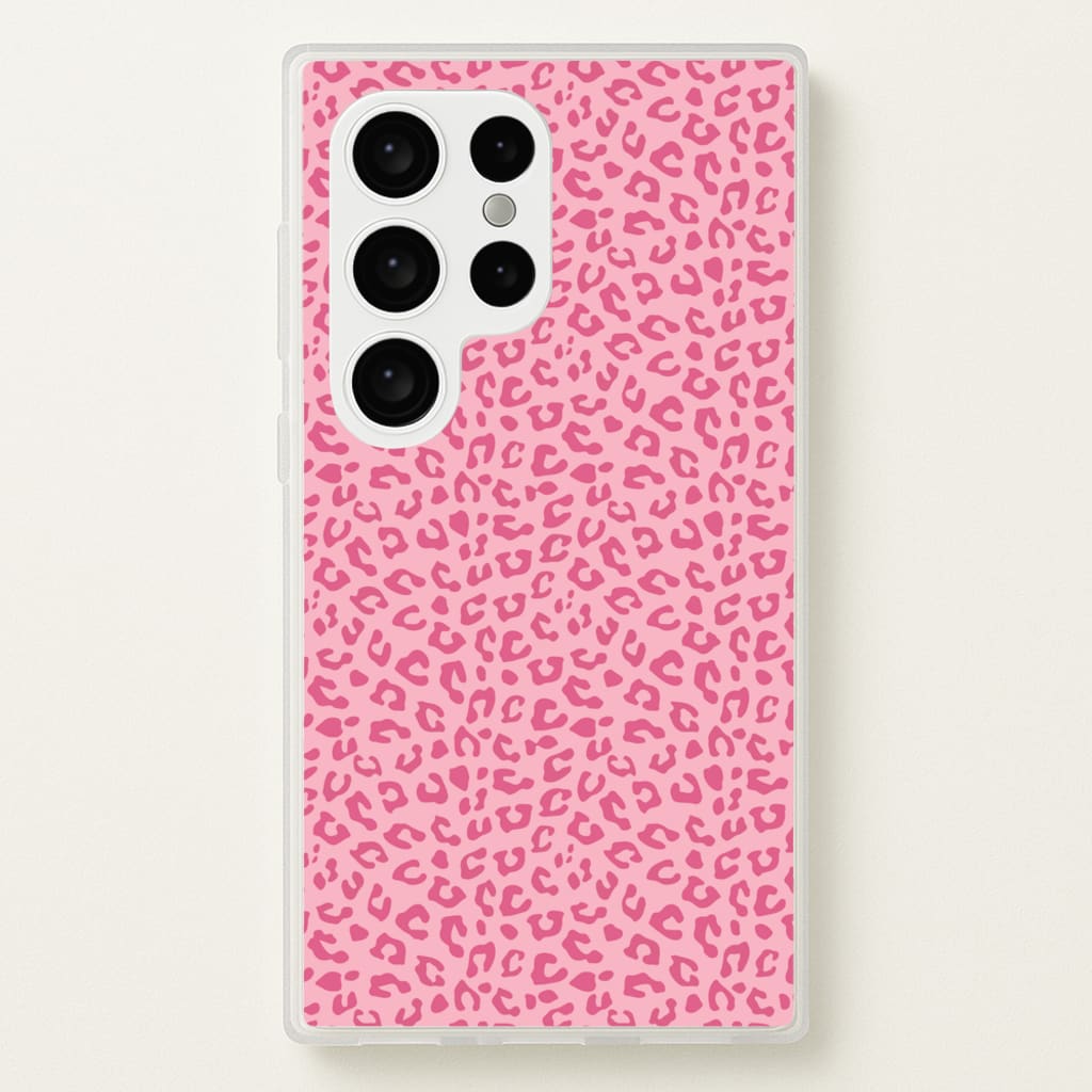 Pink Cheetah - Animal Patterns  - Animal Patterns Phone Case for Galaxy S24 Ultra