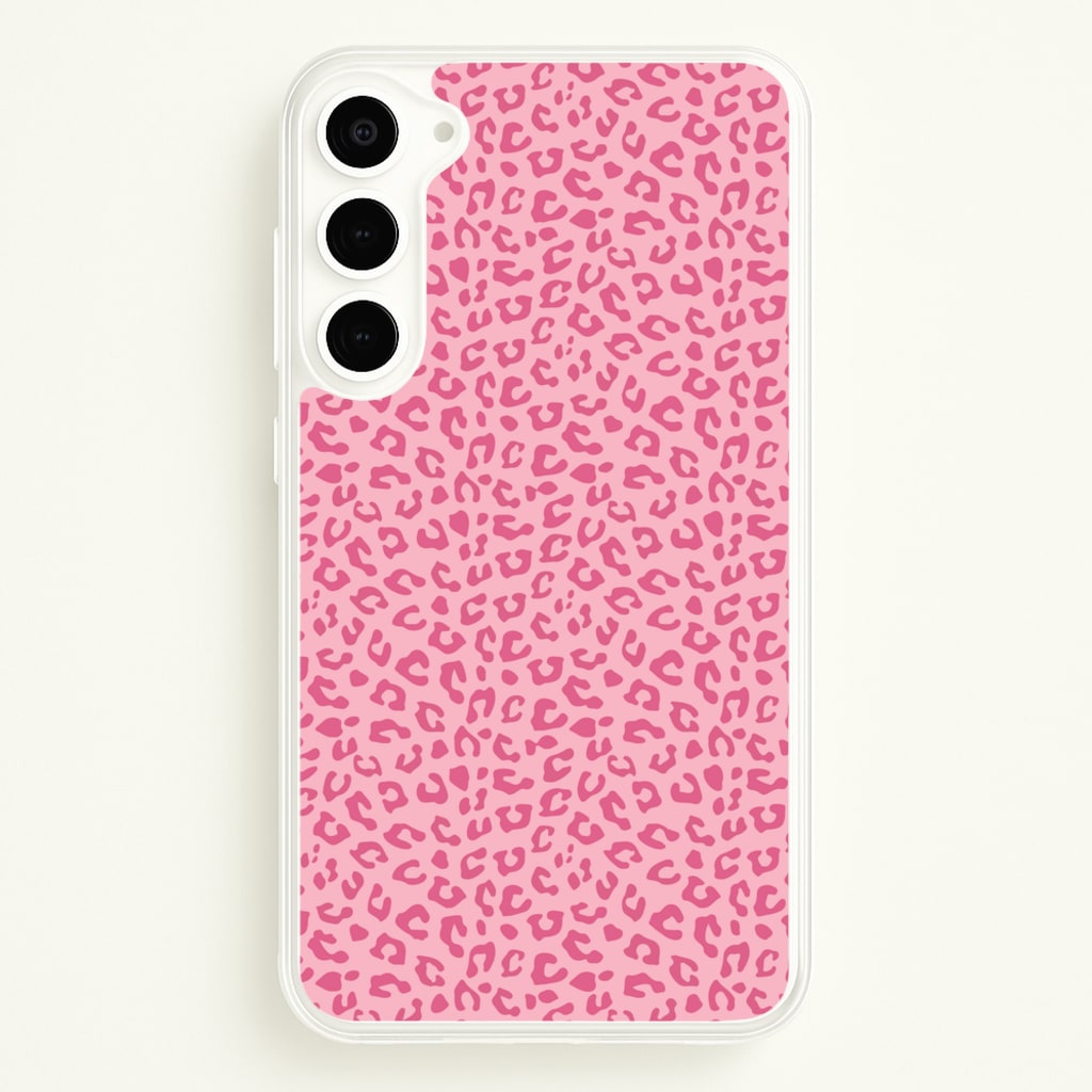 Pink Cheetah - Animal Patterns  - Animal Patterns Phone Case for Galaxy S23 Plus