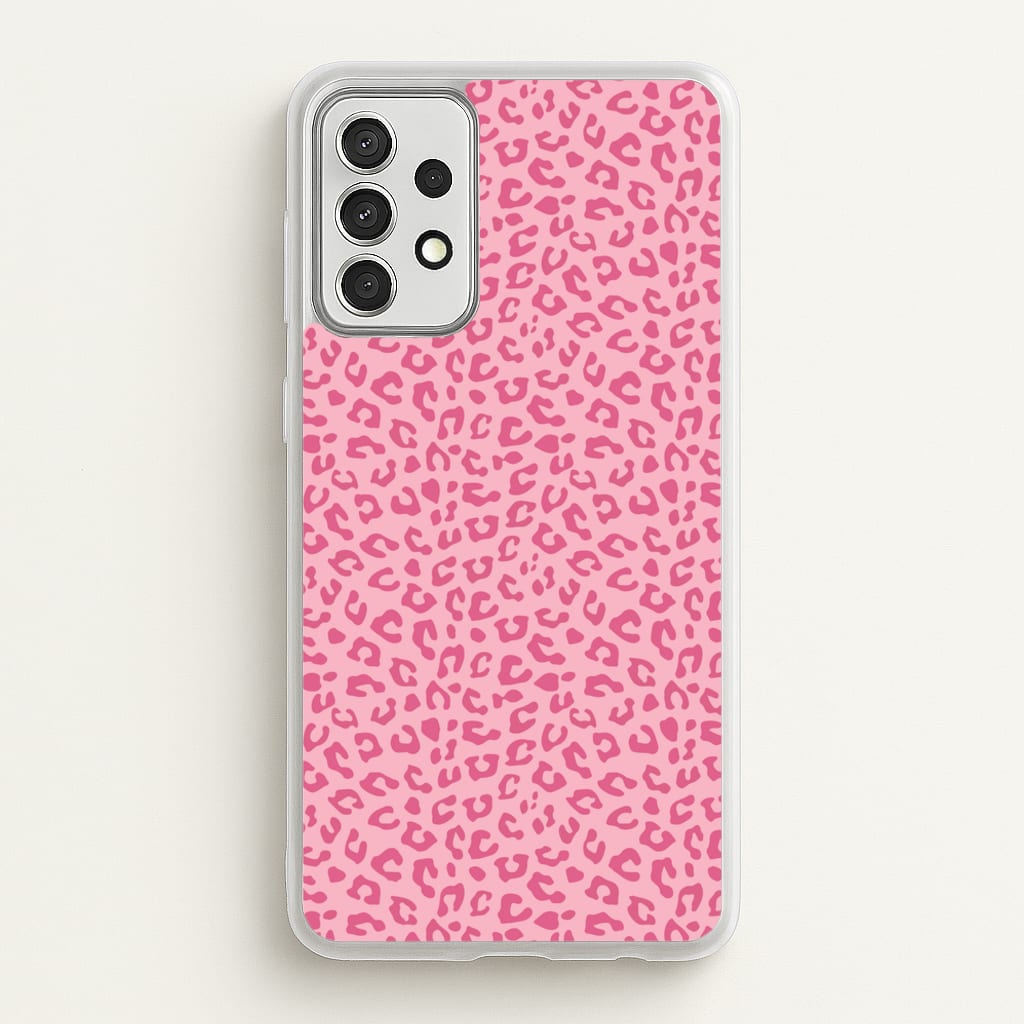 Pink Cheetah - Animal Patterns  - Animal Patterns Phone Case for Galaxy A52 / A52s