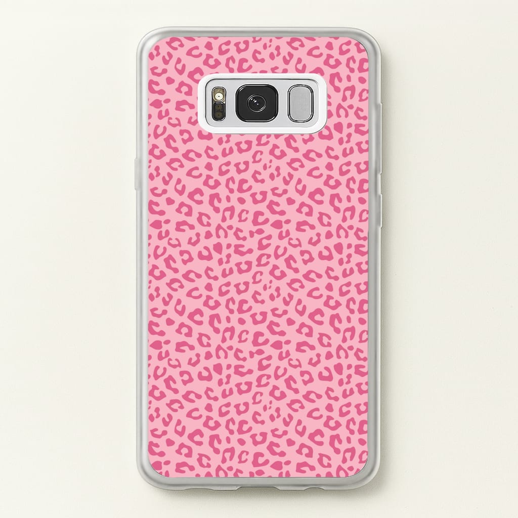 Pink Cheetah - Animal Patterns  - Animal Patterns Phone Case for Galaxy S8