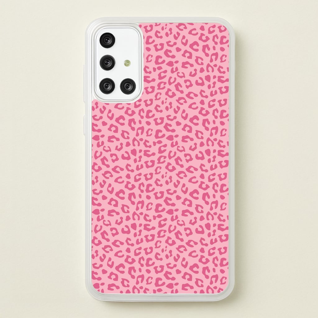 Pink Cheetah - Animal Patterns  - Animal Patterns Phone Case for Galaxy A71