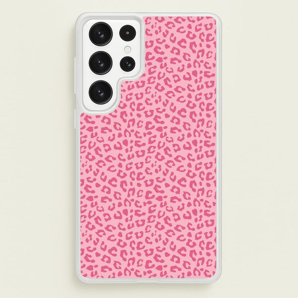Pink Cheetah - Animal Patterns  - Animal Patterns Phone Case for Galaxy S22 Ultra