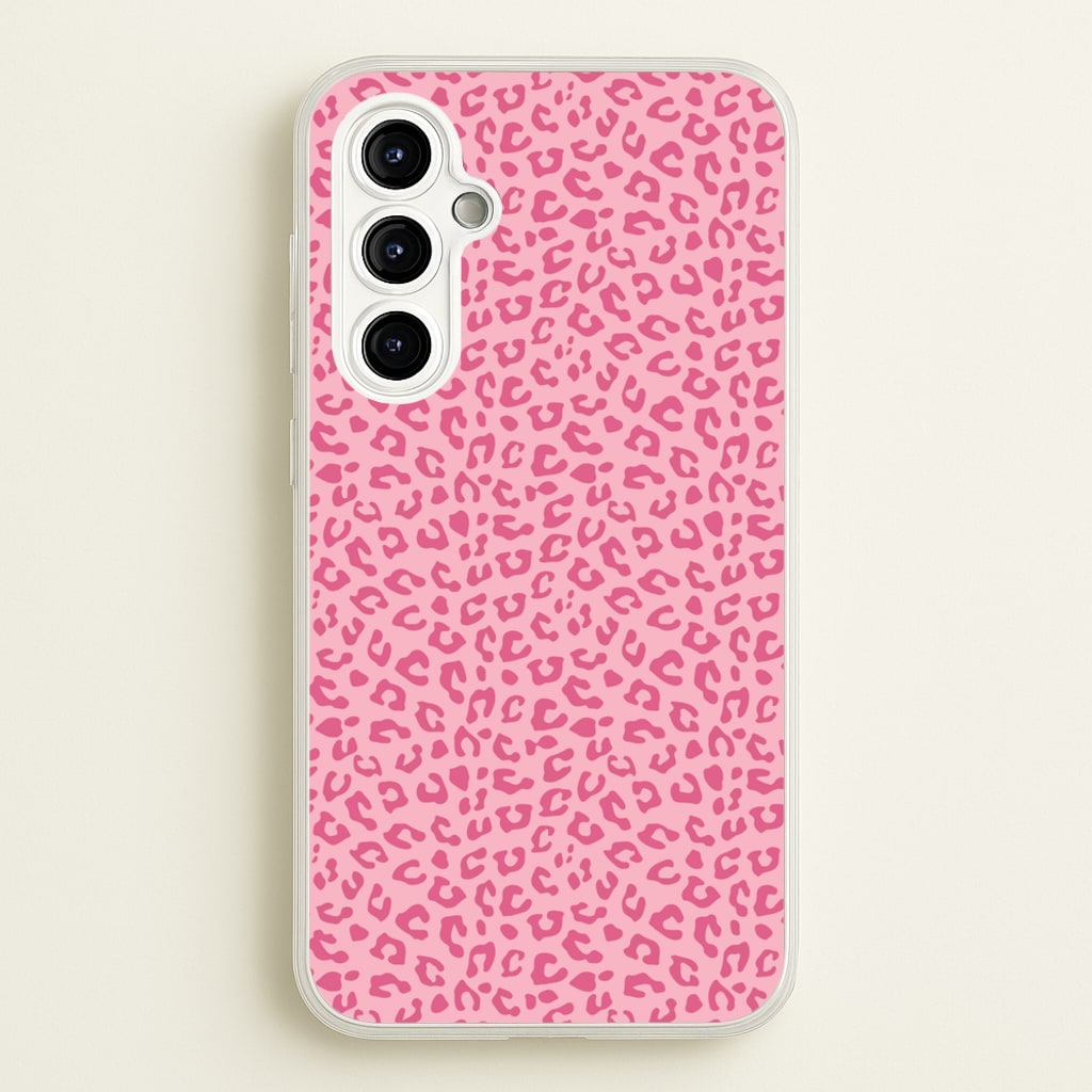 Pink Cheetah - Animal Patterns  - Animal Patterns Phone Case for Galaxy A54