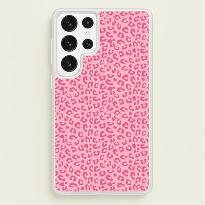 Pink Cheetah - Animal Patterns  - Animal Patterns Phone Case for Galaxy S23 Ultra