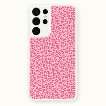 Pink Cheetah - Animal Patterns  - Animal Patterns Phone Case for Galaxy S21 Ultra