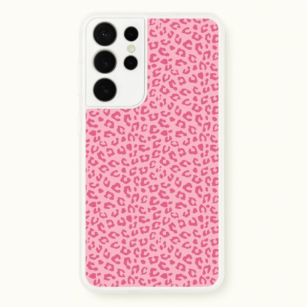 Pink Cheetah - Animal Patterns  - Animal Patterns Phone Case for Galaxy S21 Ultra