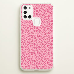 Pink Cheetah - Animal Patterns  - Animal Patterns Phone Case for Galaxy A21s