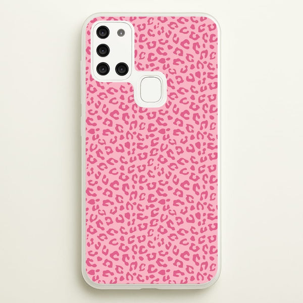 Pink Cheetah - Animal Patterns  - Animal Patterns Phone Case for Galaxy A21s