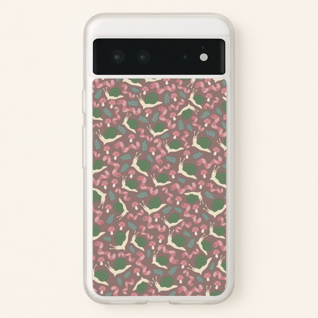 Snails - Animal Patterns  - Animal Patterns Phone Case for Google Pixel 6