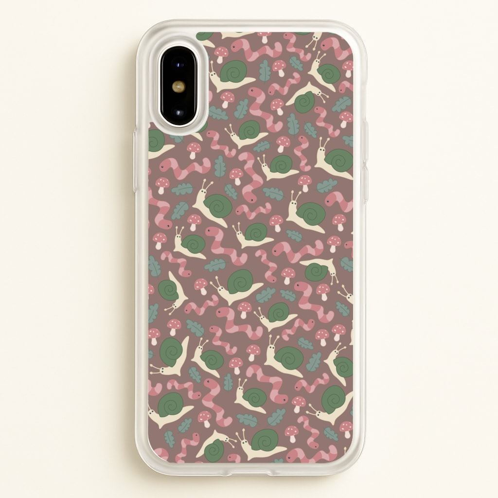 Snails - Animal Patterns  - Animal Patterns Phone Case for iPhone X / XS