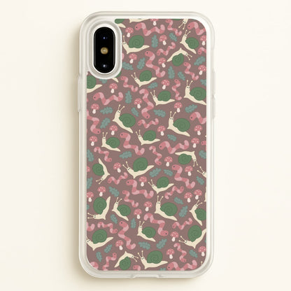 Snails - Animal Patterns  - Animal Patterns Phone Case for iPhone X / XS