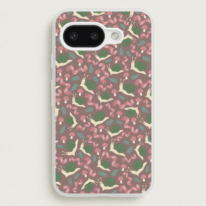 Snails - Animal Patterns  - Animal Patterns Phone Case for Google Pixel 9a